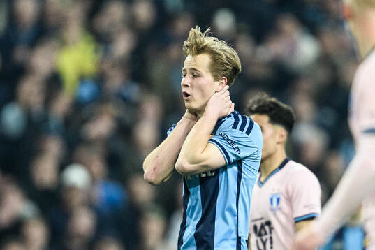 Djurgårdens Bo Hegland reagerar
