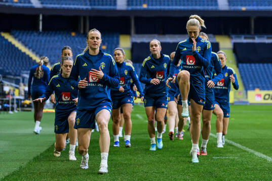 Amanda Ilestedt and Rebecka Blomqvist of the Swedish
