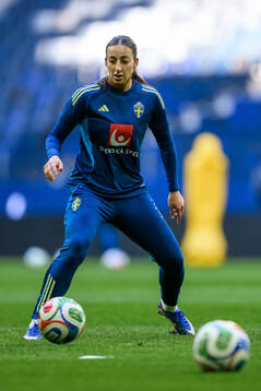Rosa Kafaji of the Swedish women's national football team