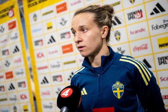 Julia Zigiotti Olme of the Swedish women's national