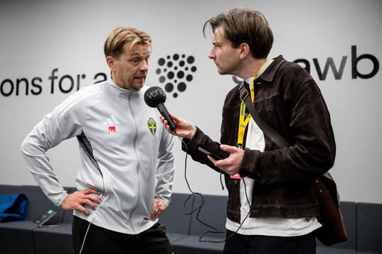 Head coach Tony Gustavsson of the Swedish women's national