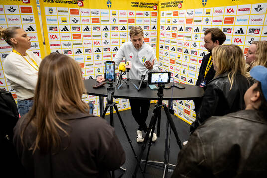 Head coach Tony Gustavsson of the Swedish women's national