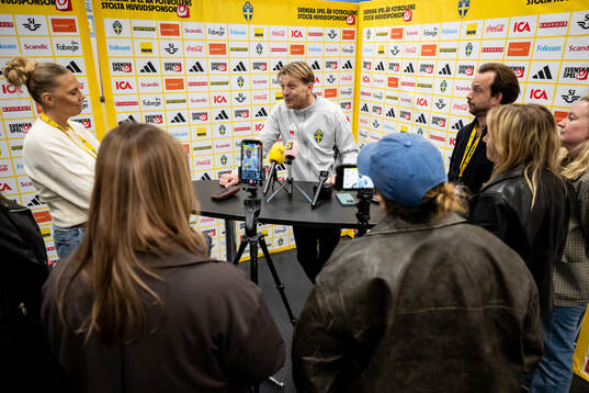 Head coach Tony Gustavsson of the Swedish women's national