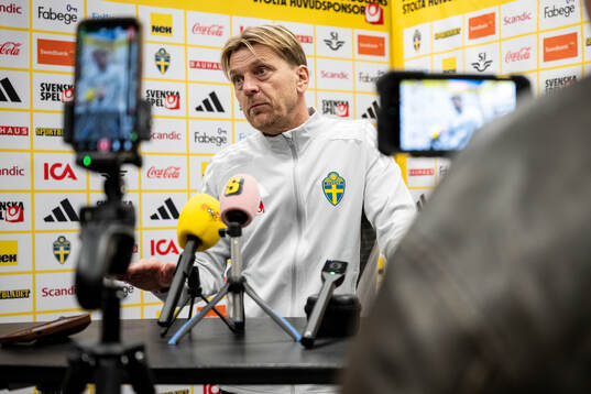 Head coach Tony Gustavsson of the Swedish women's national