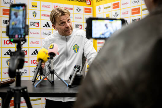 Head coach Tony Gustavsson of the Swedish women's national