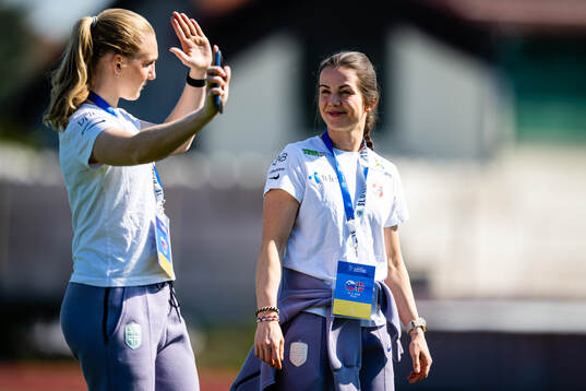 Tuva Hansen of Norway arrives