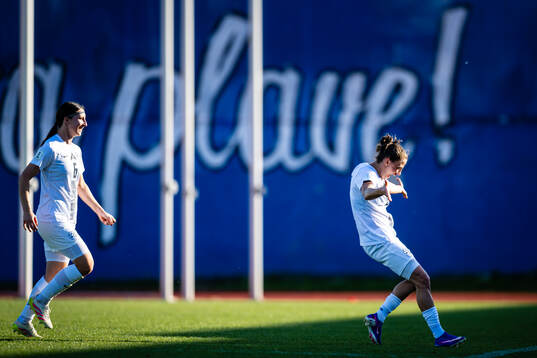 Mateja Zver of Slovenia celebrates