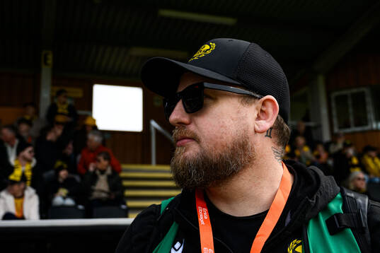 Mjällbys kommunikationschef James Wahlberg