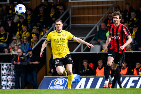 Mjällbys Jacob Bergström och Brommapojkarnas Andreas