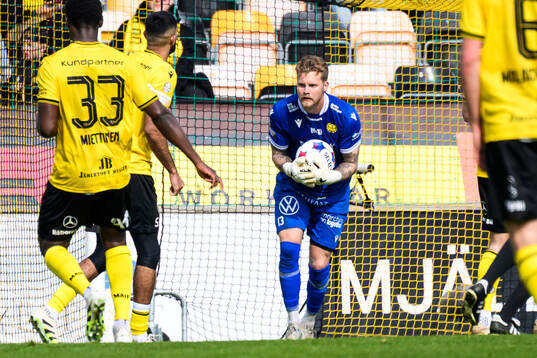 Mjällbys målvakt Robin Wallinder