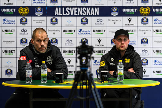 Brommapojkarnas huvudtränare Ulf Kristiansson och