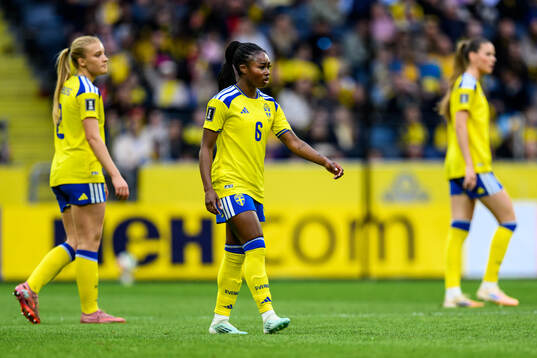 Smilla Holmberg, Monica Jusu Bah and Bella Andersson of