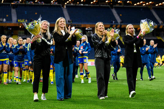 Former players of Sweden Linda Sembrant, Magdalena
