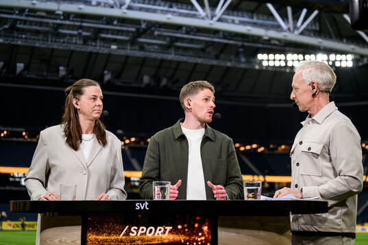 Lotta Schelin,William Strömberg and André Pops in SVT’s