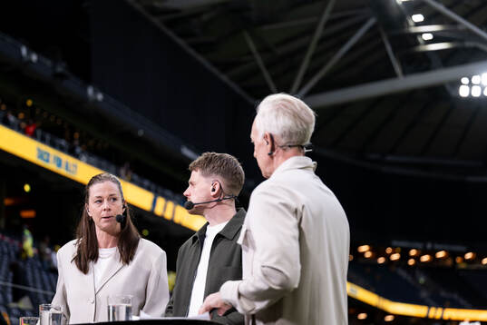 Lotta Schelin, William Strömberg and André Pops in