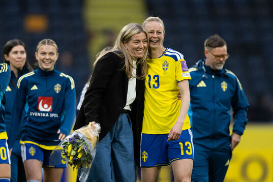 Former player of Sweden Linda Sembrant and Amanda Ilestedt