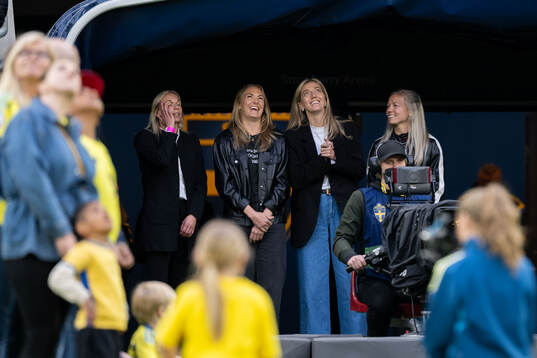 Former players of Sweden Jonna Andersson, Magdalena