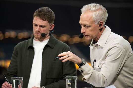 André Pops in SVT’s studio