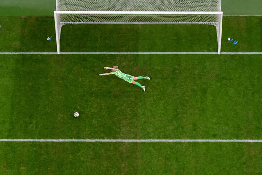 Goalkeeper Jennifer Falk of Sweden