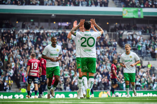 under fotbollsmatchen i Allsvenskan mellan Hammarby och