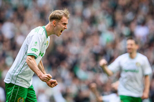 Hammarbys Victor Stange Lind jublar