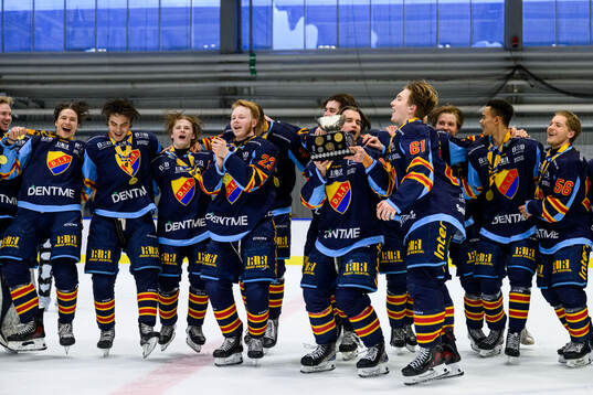 Djurgårdens spelare jublar