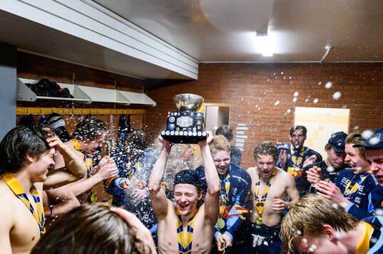 Djurgårdens spelare jublar