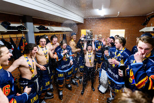Djurgårdens spelare jublar