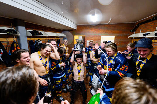 Djurgårdens spelare jublar