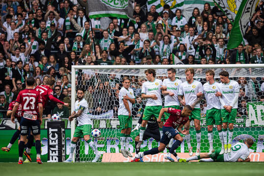 Hammarbys spelare bilder en mur