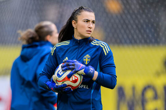Goalkeeper Zecira Musovic of Sweden