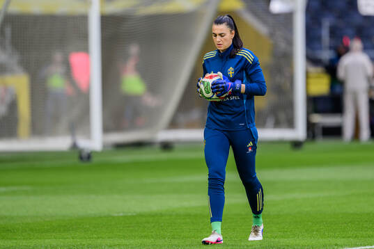 Goalkeeper Zecira Musovic of Sweden