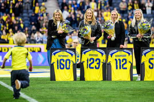 Former players of Sweden Linda Sembrant, Magdalena