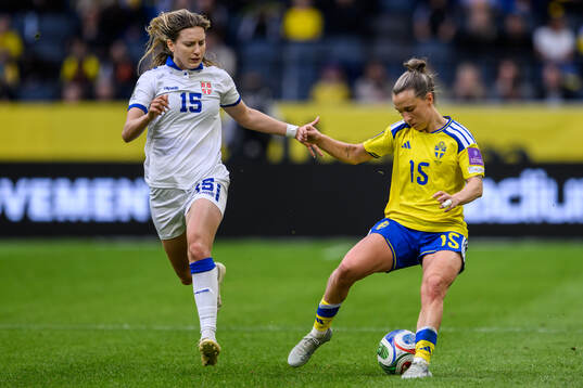Sofija Sremcevic of Serbia and Julia Zigiotti Olme of Sweden