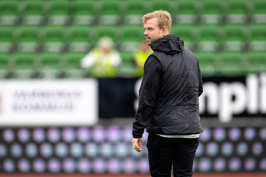 Varbergs tränare Victor Salwén