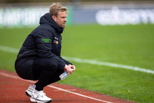 Varbergs tränare Victor Salwén