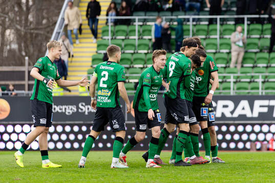 Varbergs spelare jublar