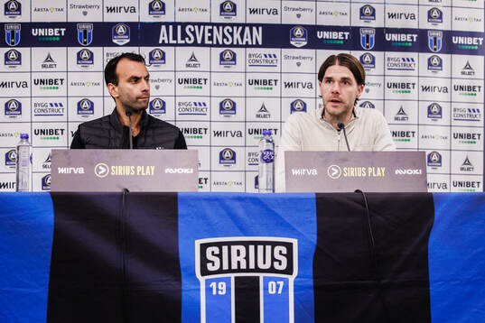 Sirius tränare Andreas Engelmark och Västerås tränare