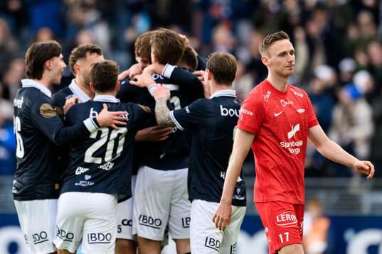 Joachim Soltvedt of Brann looks dejected