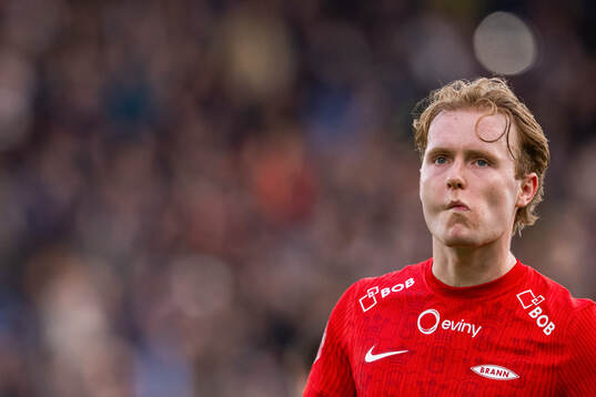 Markus Haaland of Brann looks dejected