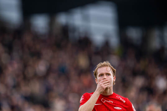 Markus Haaland of Brann looks dejected