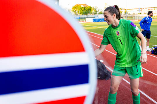 Goalkeeper Cecilie Fiskerstrand of Norway