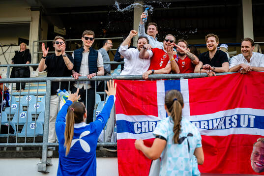 Spectators in the stands
