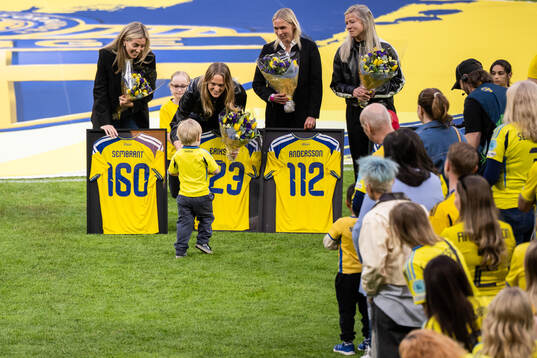 Former players of Sweden Linda Sembrant, Magdalena