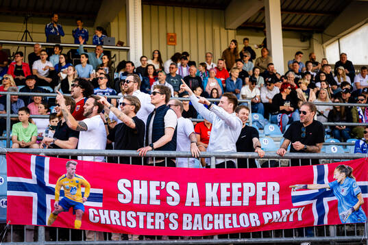 Spectators in the stands