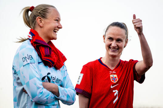 Frida Maanum and Caroline Graham Hansen of Norway