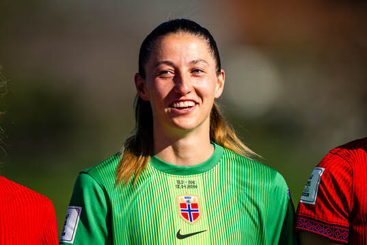 Goalkeeper Cecilie Fiskerstrand of Norway