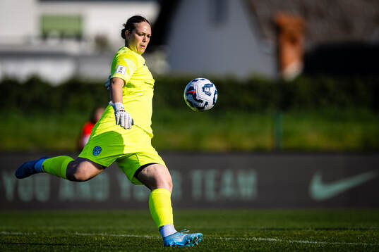 Goalkeeper Zala Mersnik of Slovenia