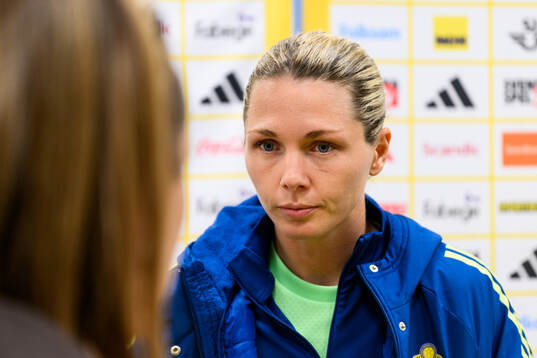 Goalkeeper Jennifer Falk of Sweden