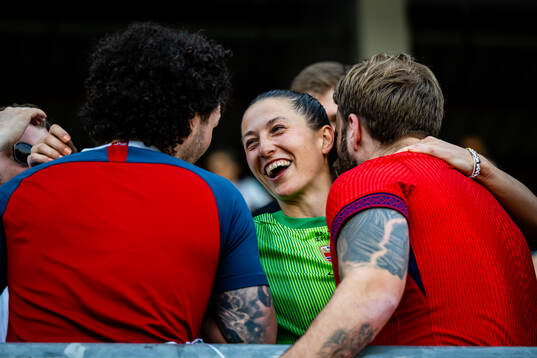 Goalkeeper Cecilie Fiskerstrand of Norway